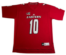 Adidas Eastern Washington Eagles Football Jersey #10 Red Big Sky Men’s L STAINED