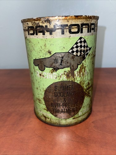 Ultra Rare Daytona Anti-Freeze And Summer Coolant One Quart Metal Can MT