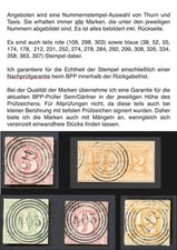 Thurn und Taxis Nummernstempel-AUSWAHL alles bebildert