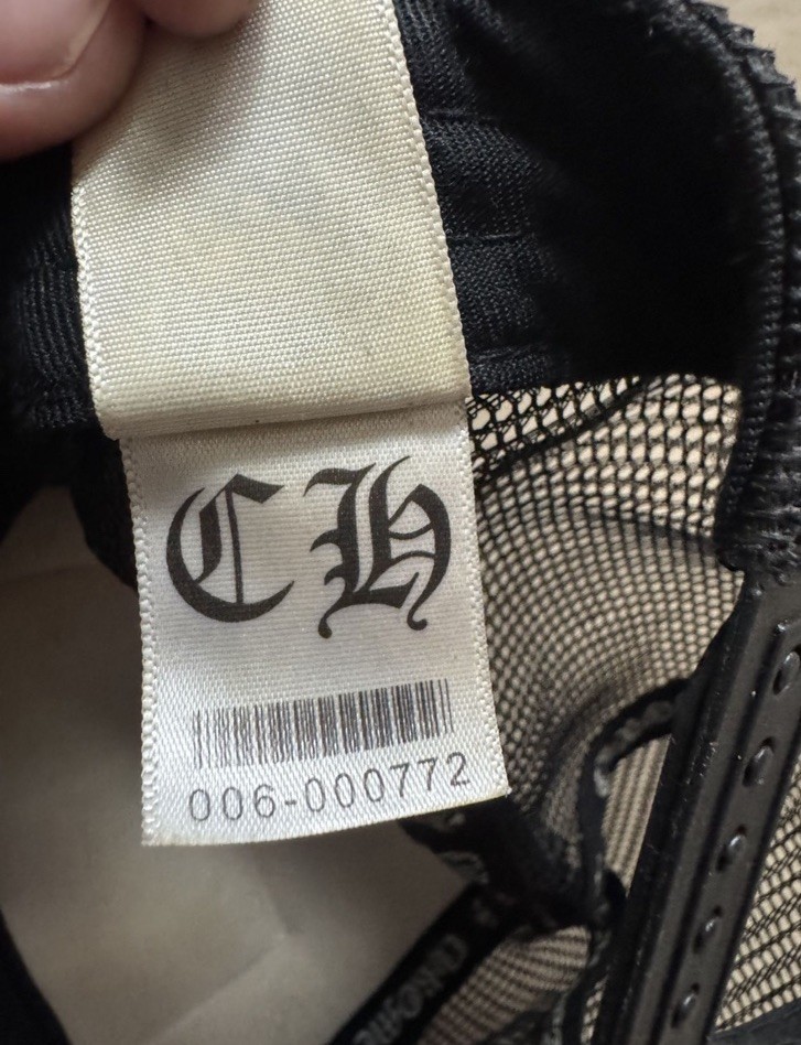 Chrome Hearts Black Trucker Hat Used thumbnail 5