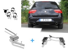 Fox Duplex Komplettanlage Seat Exeo 1.6l Limo ST je 1x90mm schräg Fox Duplex Komplettanlage Seat Exeo 1.6l Limo ST je 1x90mm schräg