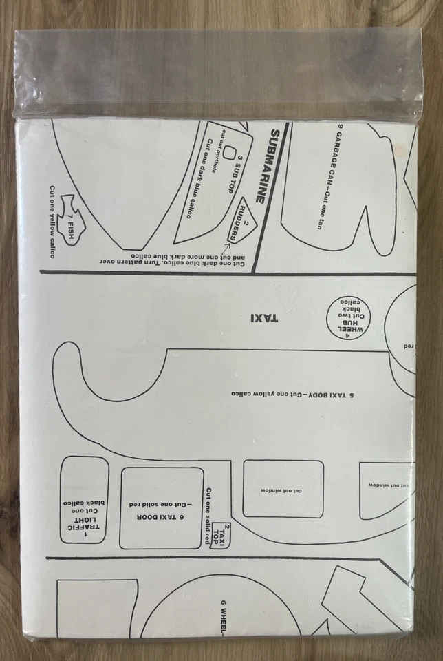 NEW Vintage Transportation Quilt Pattern Block Appliqué Bus Train Tractor Plane - Image 4 of 4