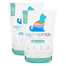 PrettyLitter Health Monitoring Cat Litter, Calm Aloe, 2Pack, 6 lb. Bags