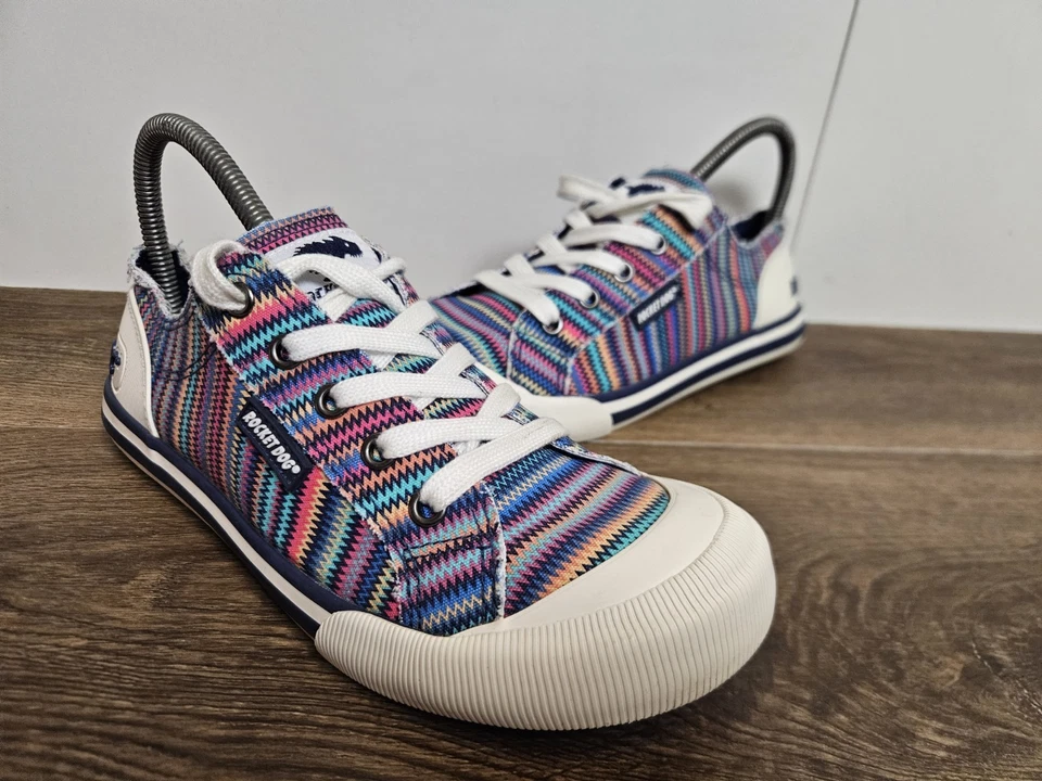 RocketDog Trainers Jazzin Womens Flat Soft Cushioned Canvas Sneakers UK 5 EU 38 - Image 3 of 4