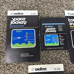 Atari 2600 US GAMES VIDTEC Game Lot Testwd Lot Of 3 With Manuals