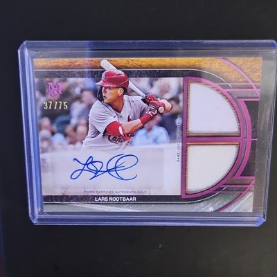 2025 Topps Museum Lars Nootbaar Dual Relic Autograph Pink /75