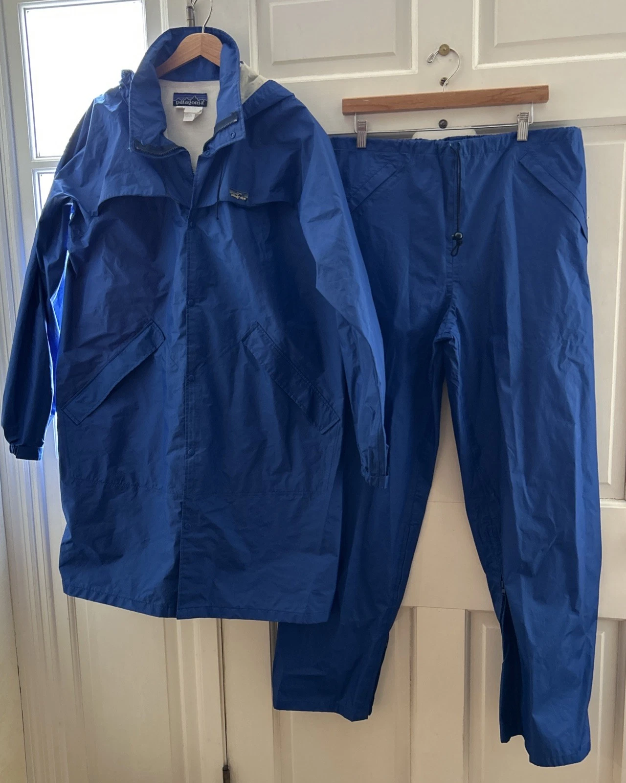 Vintage Patagonia Sz L Rain Jacket Coat Pants Set Mens Waterproof 80’s 90’s