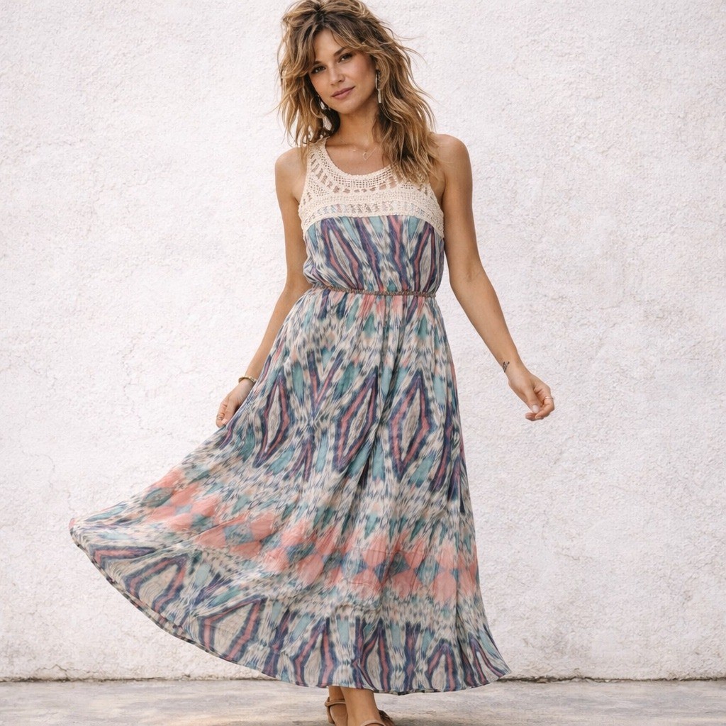 tribal boho dress Black Boho Maxi Dress Azim / Simple Wedding Dress / Tribal Dress