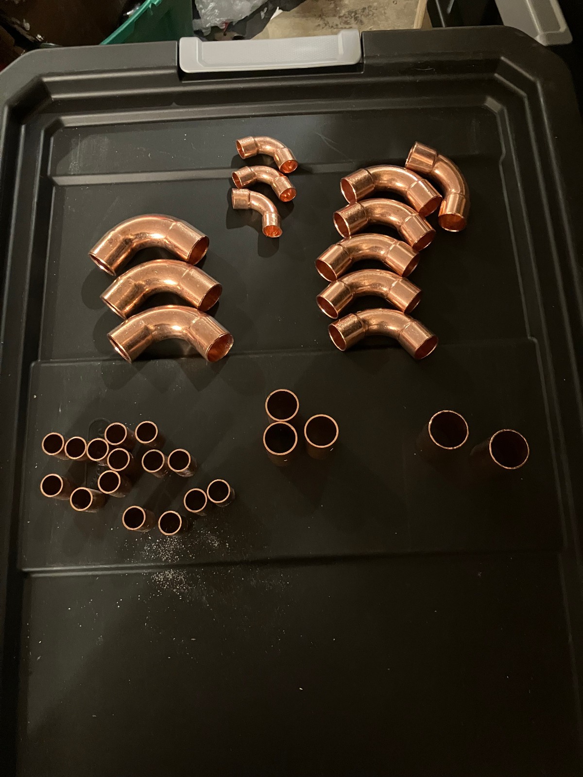 Lot Of 32 Copper Fittings ELBOW COUPLERS HVAC REFRIGERATION SWEAT