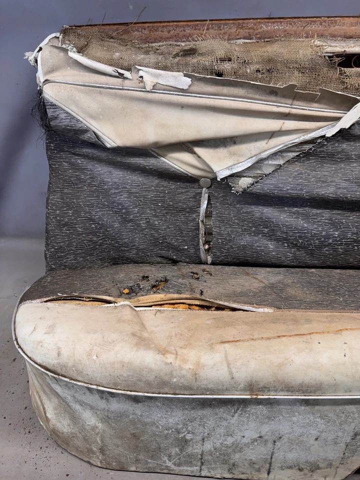 1955 1956 1957 Chevy Belair Pontiac Star Chief Rear Back Seat 150 210 Century OE - Image 4 of 4