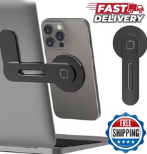 Magnetic Laptop Phone Holder Computer Monitor Side Cell Phone Slim  Foldable
