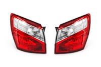 Nissan Qashqai 10-14 LED RüCkleuchten Set Paar Fahrer Passagier