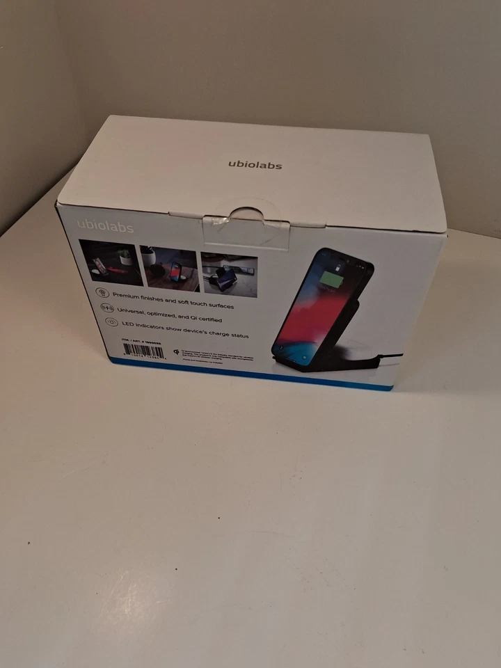全新 Ubiolabs 二合一无线充电支架 15W Qi + 20W USB-C PD — 第 2/4 张图片