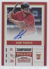 2017 Chronicles Contenders Rookie Championship Ticket 36/49 Sam Travis Auto 0w7