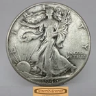 1946 Walking Liberty Half Dollar, 90% Silver - #C59176NQ