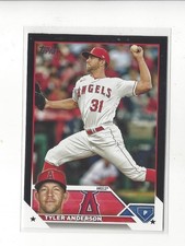2023 Topps Update Black #US88 Tyler Anderson Angels /72