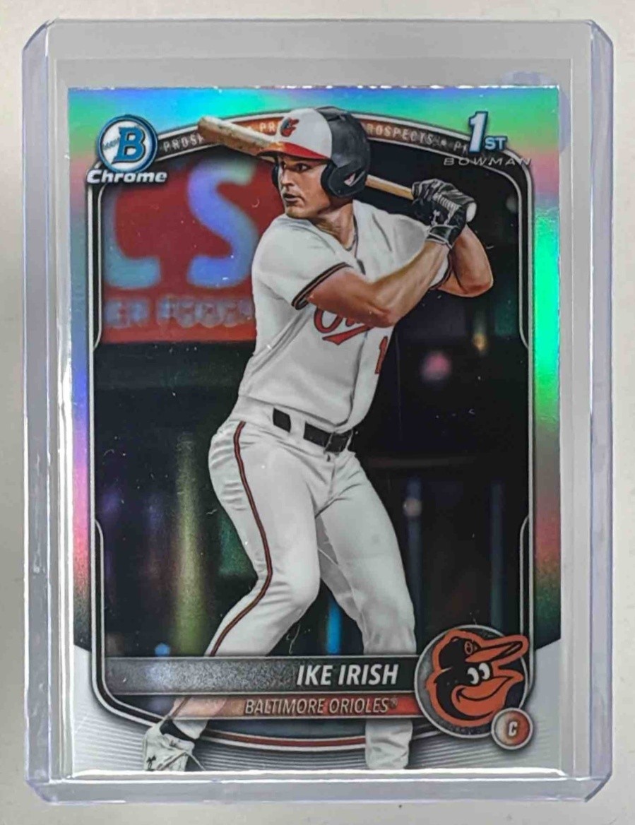 Ike Irish 2025 Bowman Draft #BDC-16 Refractor Chrome 1st Prospect B