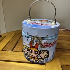 PowerPuff Girls Round Metal Purse