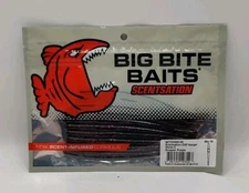 Big Bite Baits Scentsation Cliffhanger Worm Scupper Purple - 10 Pack