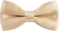 Solid Banded Adjustable Length Pre-tied Boy's Bow Tie