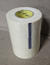  3-Rolls Scotch 3M 8896 Ivory Strapping Tape 72mm x 110m  2.83 inx 120.3 yds 