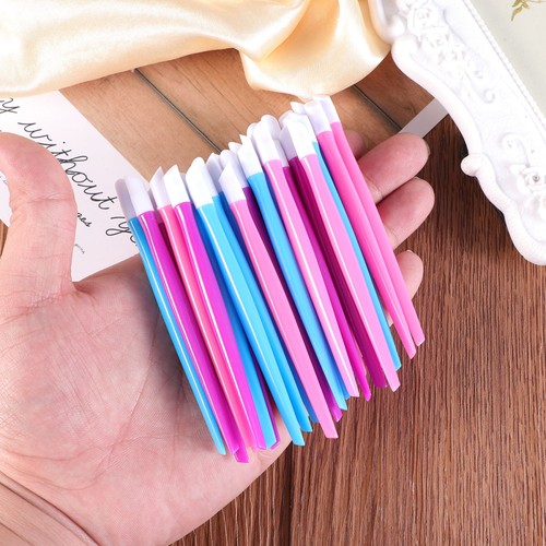 30 Pcs Plastic Nail Art Tools Nail Cuticle Dead Skin Pusher Cleaner Exfoliating - Picture 10 of 11