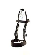 Clearance Heavy Horse Draft Hunter Bridle – Havana & Black – Very Soft Leather