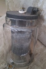 Vintage Unbranded Glass Wet Cell Battery