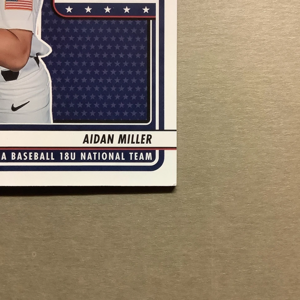 2 2023 Panini Stars & Stripes Aidan Miller World Cup USA Materials Card #U18-AM - Image 3 of 3