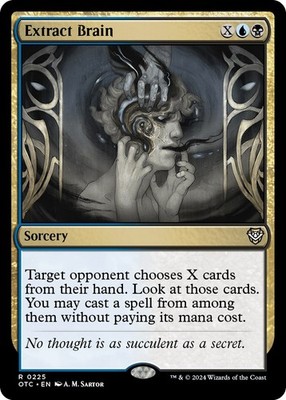 Extract Brain Commander: Outlaws of Thunder Junction MTG LP card