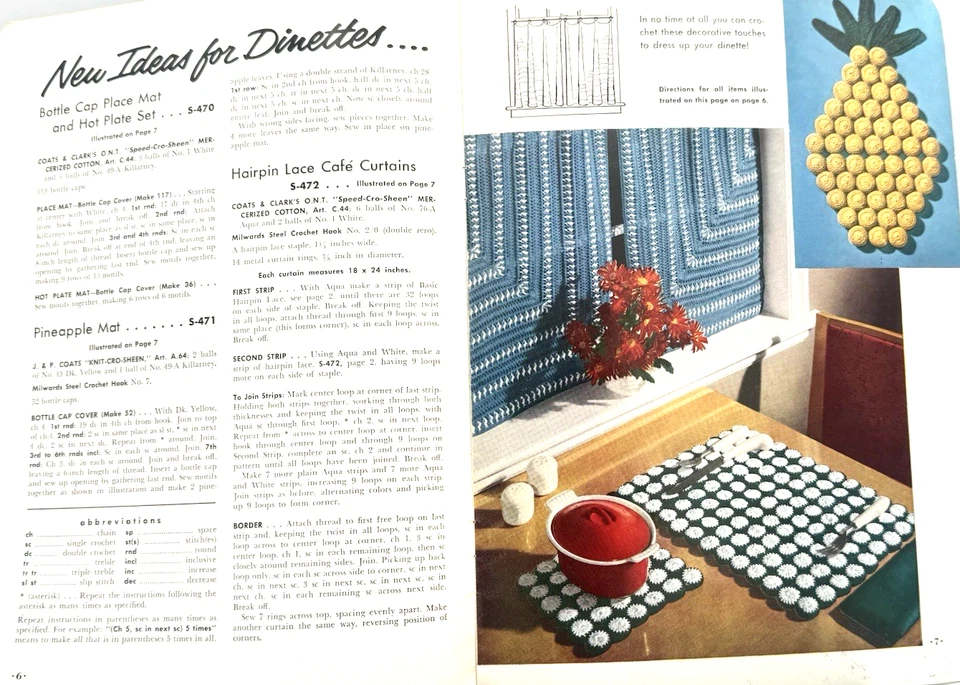 Coats & Clark's Magazine No.303 - Modern Trends/Lace, Crochet & Weaving 1954 - Image 3 of 4