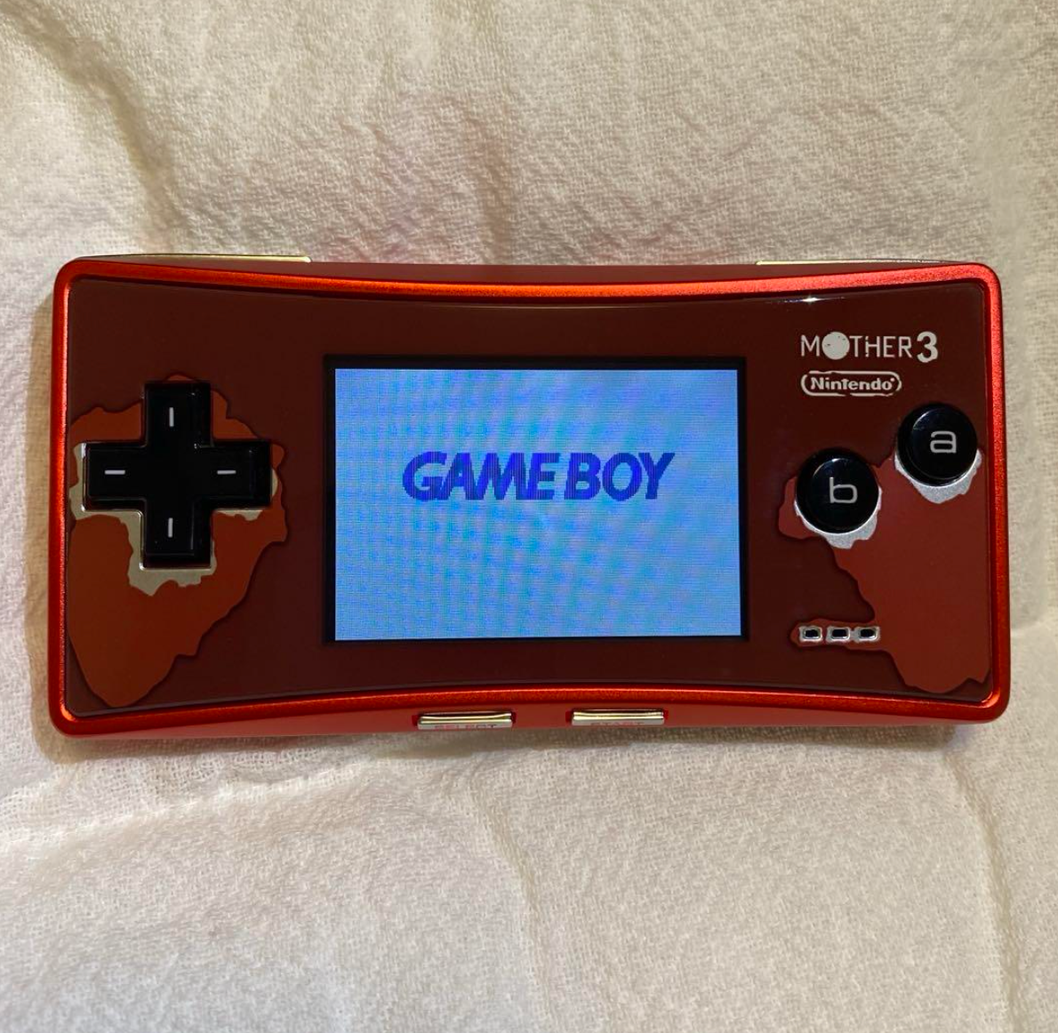Nintendo Gameboy Micro MOTHER3 Edition w/ Software GBA Free Ship
