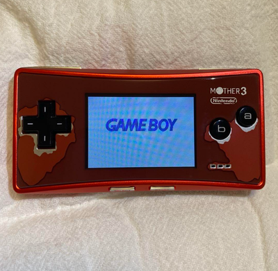 Nintendo Gameboy Micro MOTHER3 Edition w/ Software GBA Free Ship