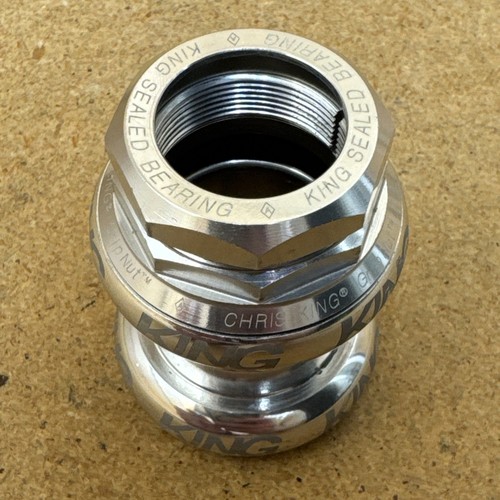 Vintage Chris King GripNut 1” Threaded Headset 1 inch Silver - Picture 9 of 10