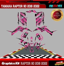 Graphics Kit Premium Yamaha Raptor 90  2016 to 2022 decal stickers