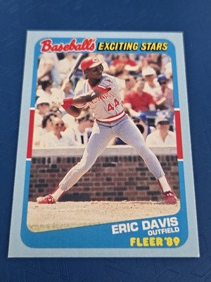 1989 Fleer Baseball's Exciting Stars #9 Eric Davis Cincin Reds BASEBALL Card 7M