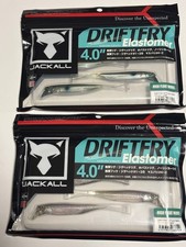 Fishing Lure Jackall Worm Set Drift Fly Elastomer 4.0 Inakko Pearl