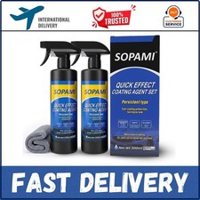 Sopami Ceramic Paint Sealant, Car Coating Spray 16.91 Fl Oz Pack of 2
