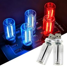2 PCS USB Lights, Plug-in Retro Car Atmosphere Night Light with Touch