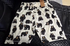 LAZY ONE Men's Papa Bear Pajama PJ Lounge Shorts Size S NEW