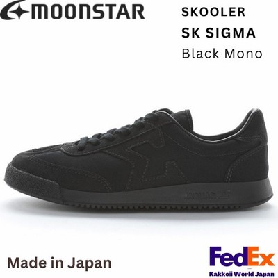 MOONSTAR sneakers SKOOLER SK SIGMA Black Mono Made in Japan NEW