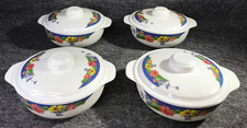 4 Vintage Melamine Ware Floral Collection Ser...