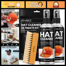 Hat Cleaner Kit for Baseball Caps - Sweat Stain Remover  Deodorizer for Felt 