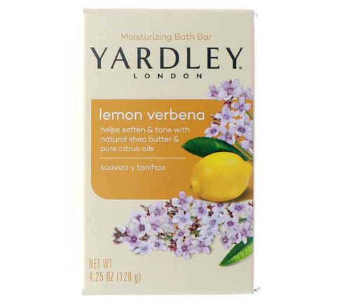 Yardley London Lemon Verbena Moisturizing Bath Bar with Shea Butter 4.25 oz - Foto 3 di 8