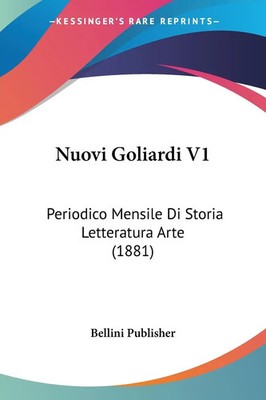 Bellini Publisher | Nuovi Goliardi V1 | Taschenbuch | Italienisch (2009)