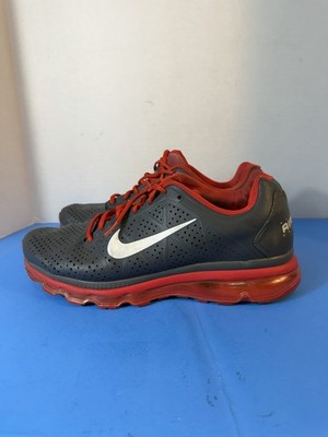 Sneakers   Nike Air Max 2011 Leather in the ''Dark Grey/Action Red'' colorway