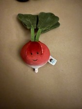 Jellycat London Vivacious Vegetables Radish Plush Stuffed Veggie 