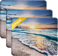 3 Pack Mouse Pad with Stitched Edge, Comfortable Mouse Pads with Non-Slip Rubber