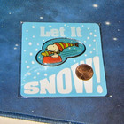 Peanuts Snoopy Woodstock Sledding Let it Snow Holiday Lapel Pin 2015 NEW RARE — photo 2