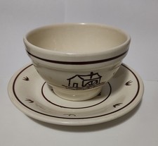 TAZZA SCODELLA VINTAGE CON PIATTO COLLEZIONE REGALI MULINO BIANCO 1983